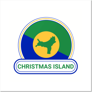 Christmas Island Country Badge - Christmas Island Flag Posters and Art